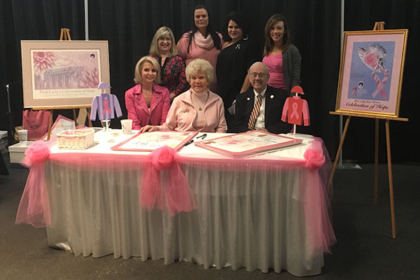 Judy Patton at Think Pink event in 2018