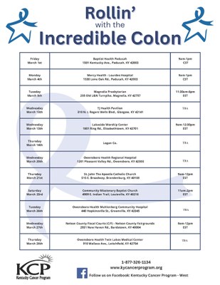 Colon Tour ALL Locations Mar 2024